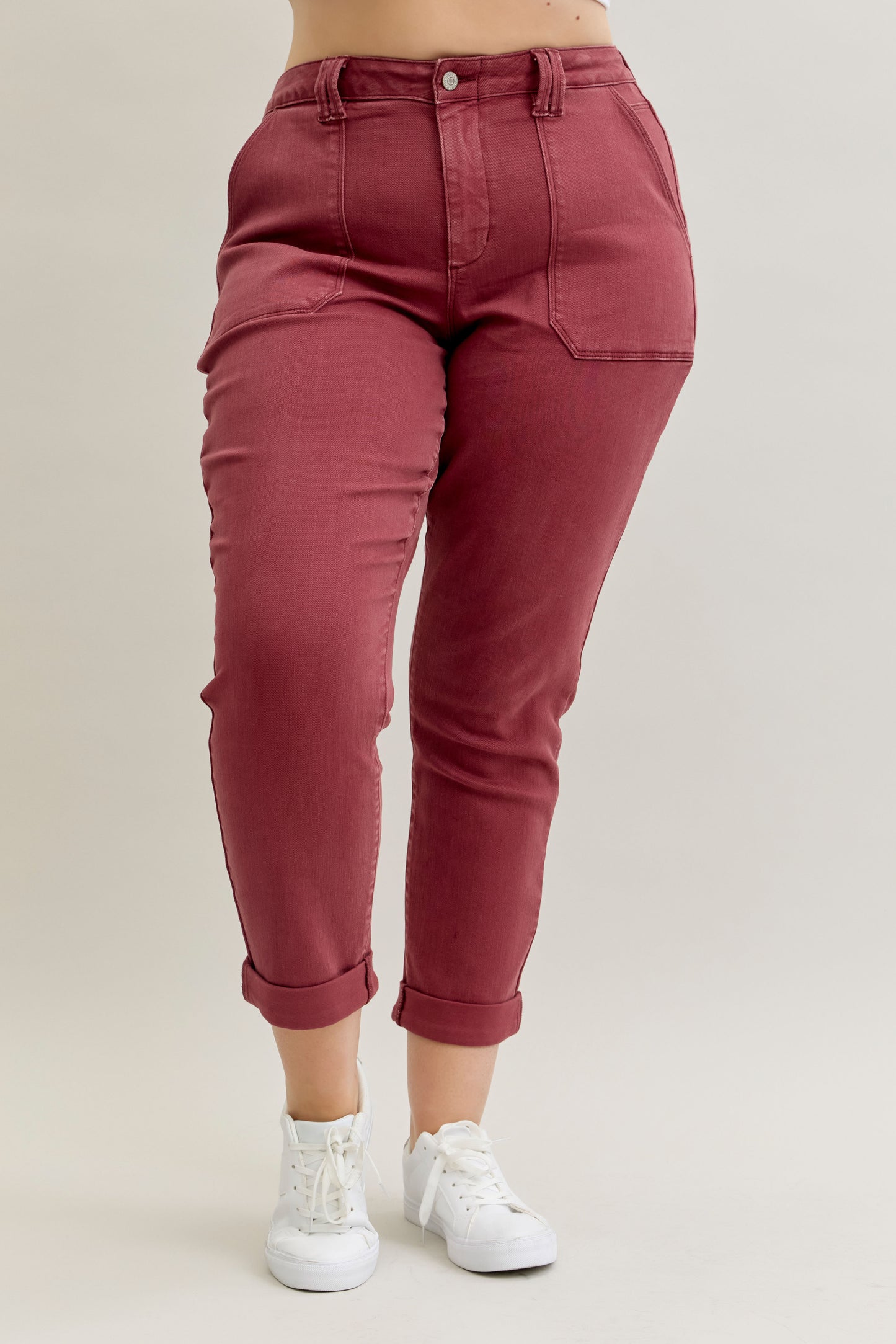 Judy Blue Aurora Pants Burgundy