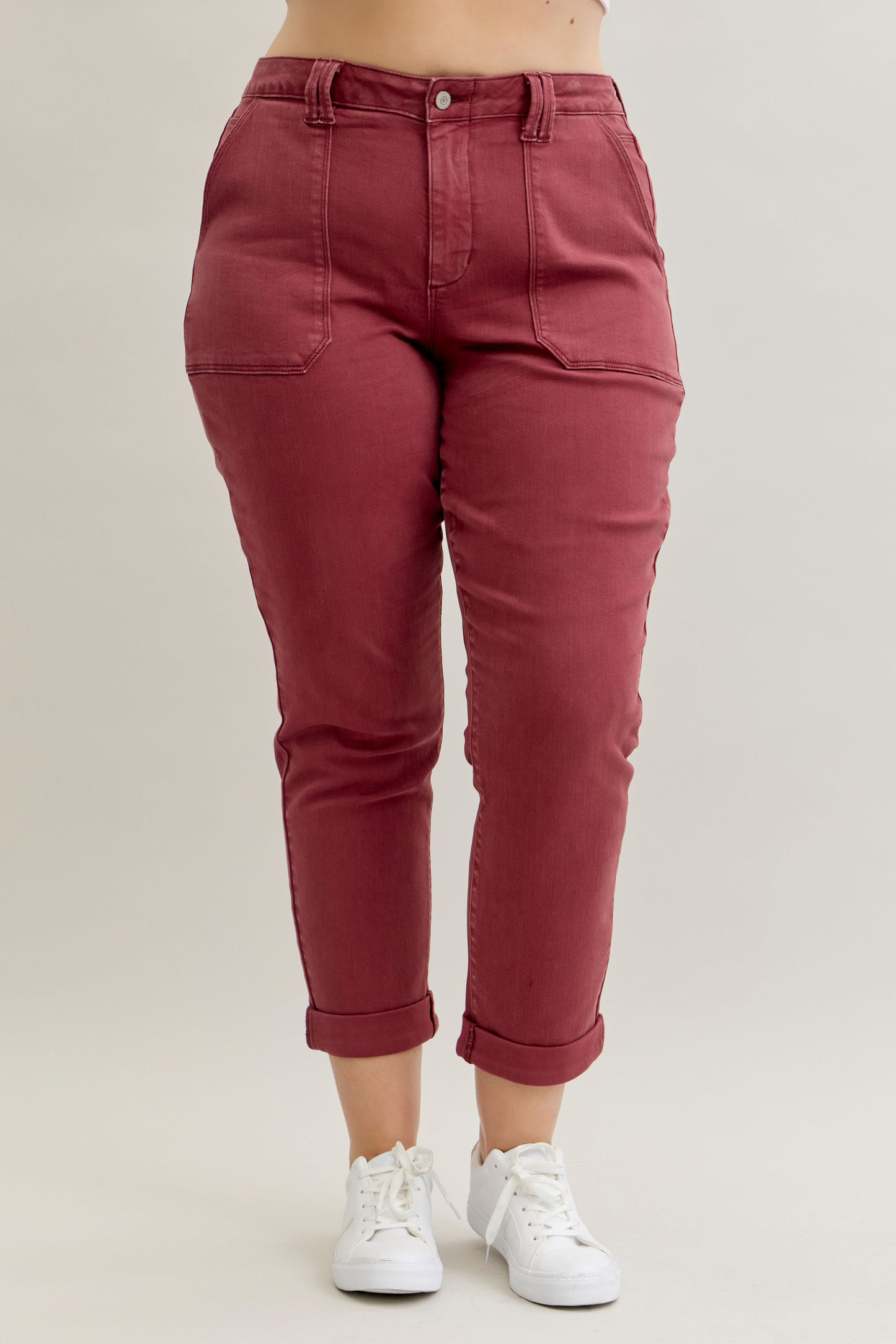 Judy Blue Aurora Pants Burgundy