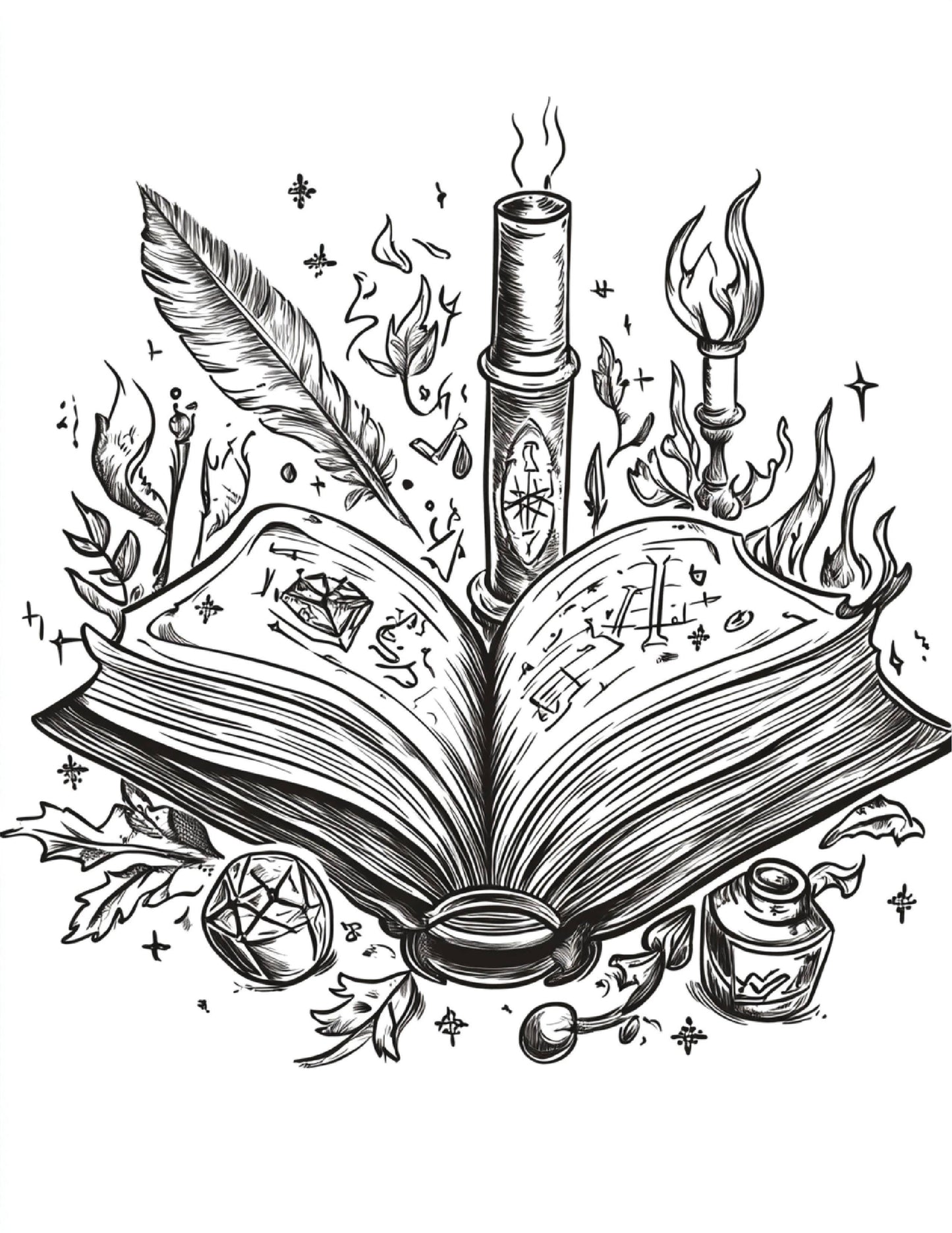 Bookish Coloring Sheets