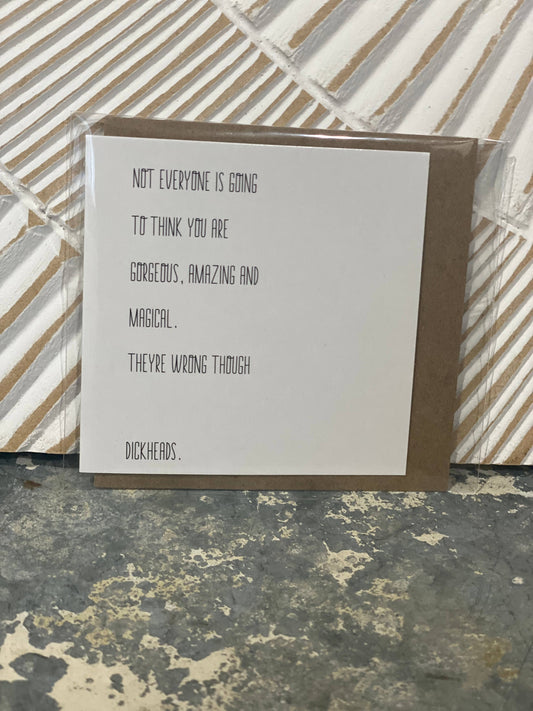 Mini Greeting Card Dickheads