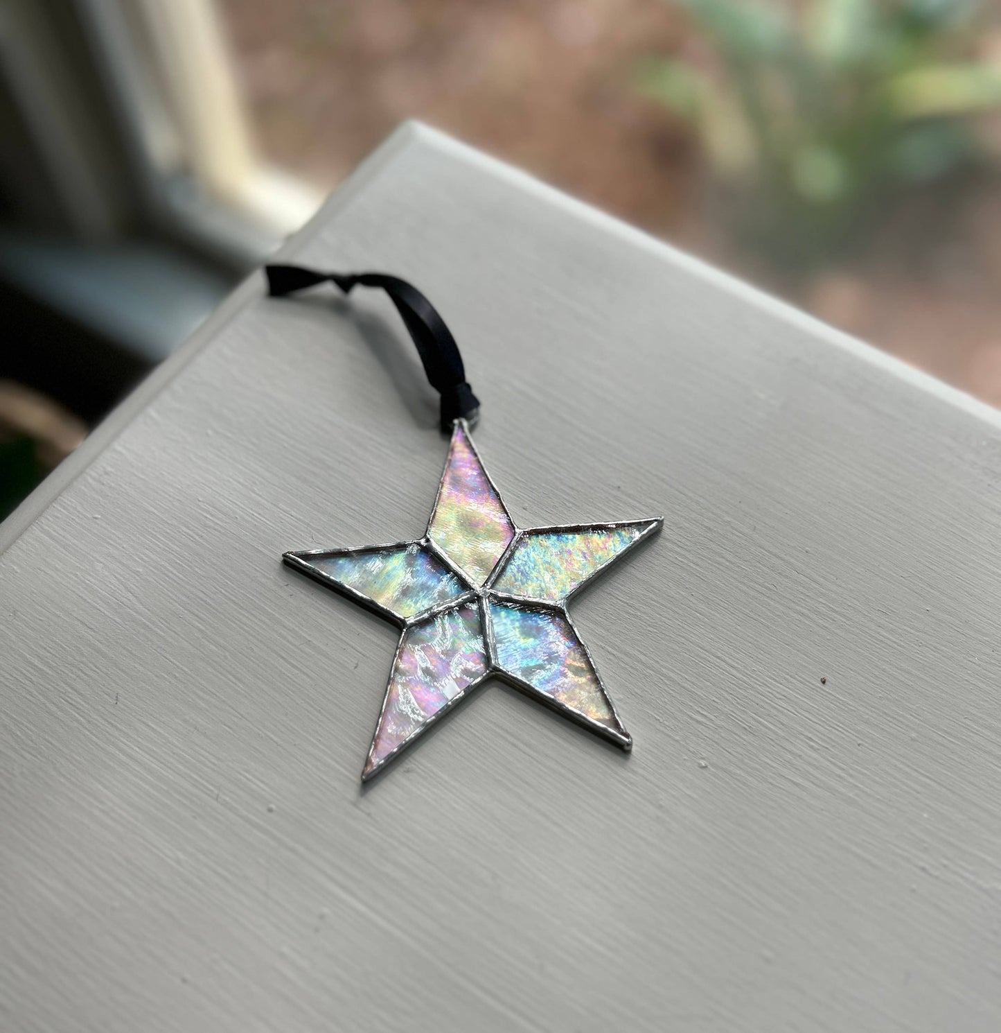 Police Officer Stained Glass Star