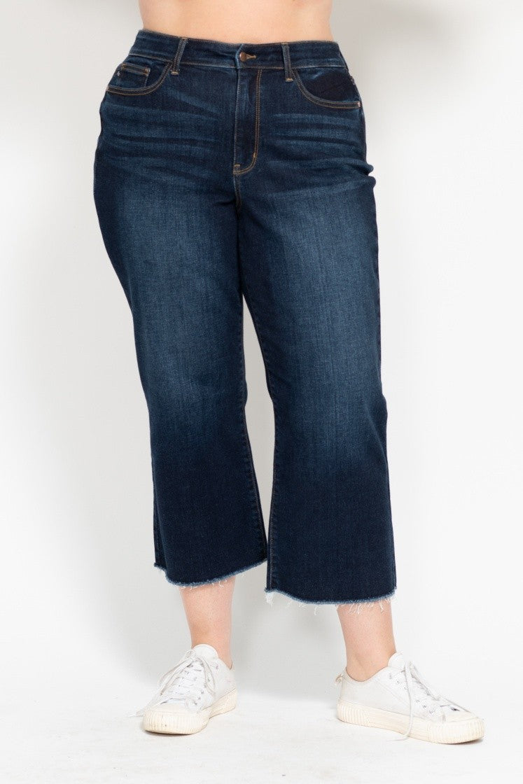 Judy Blue High Waist Cropped Wide Leg Denim