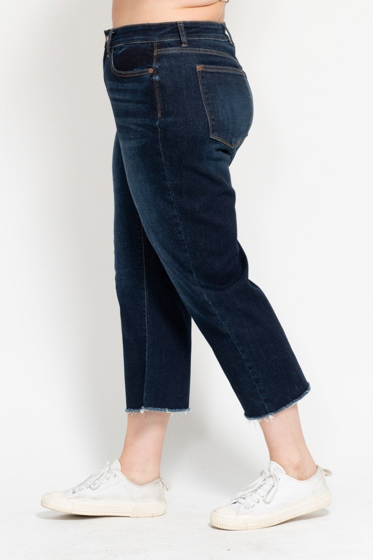 Judy Blue High Waist Cropped Wide Leg Denim