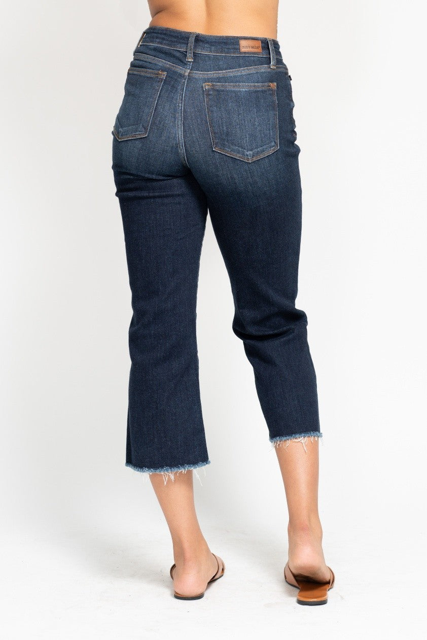 Judy Blue High Waist Cropped Wide Leg Denim