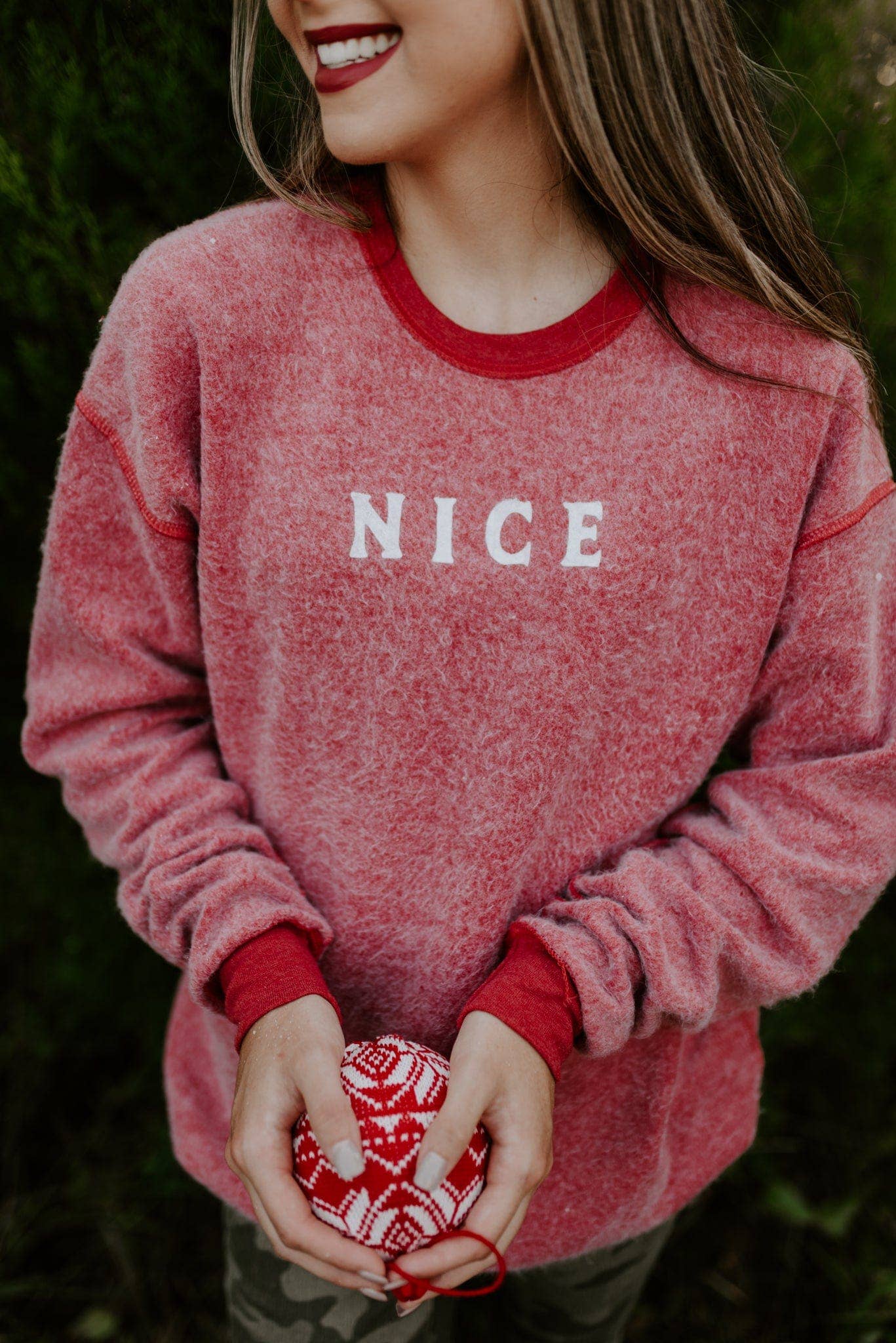Naughty/Nice Reversible Sweatshirt
