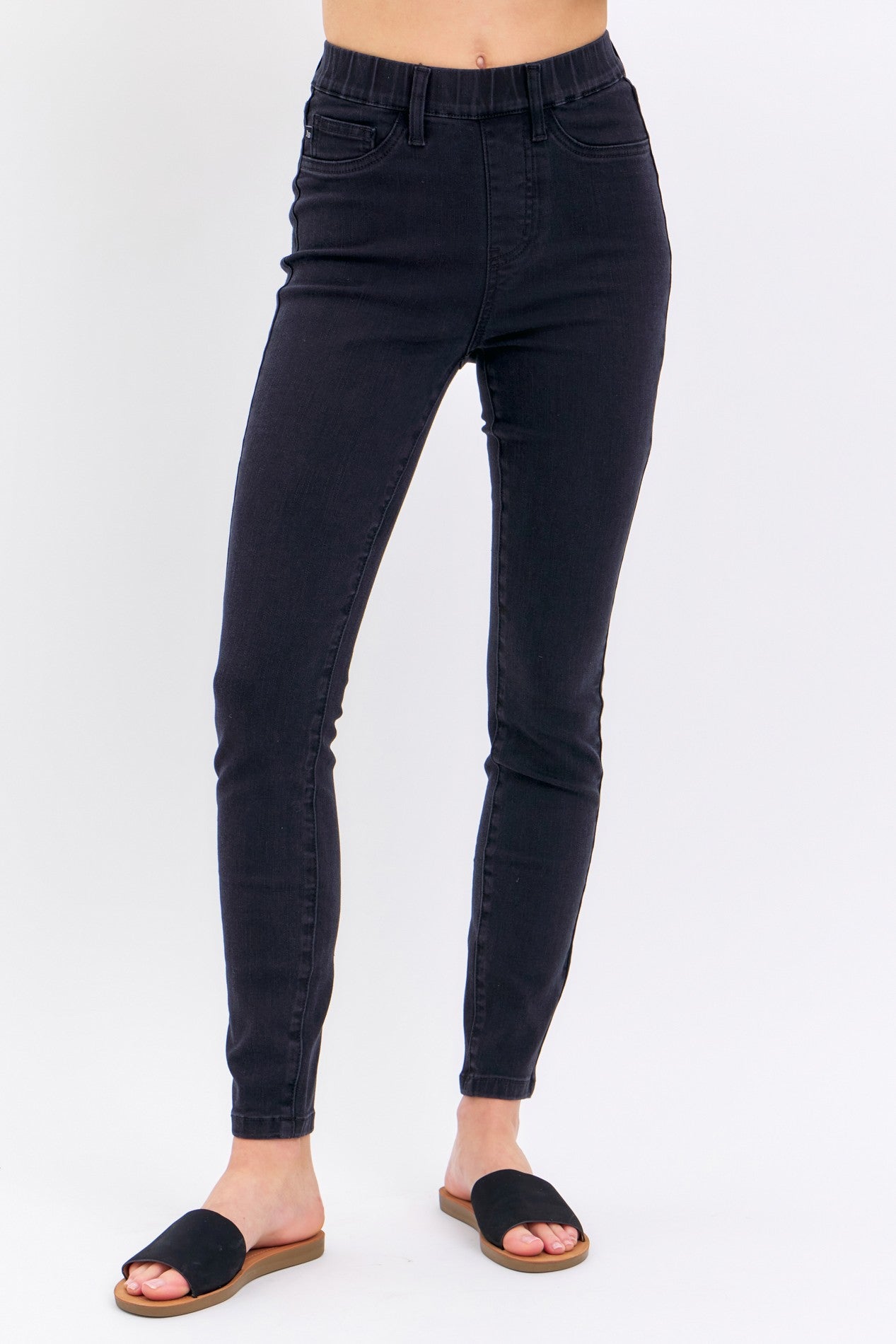 Judy Blue High Waist Black Denim Jogger