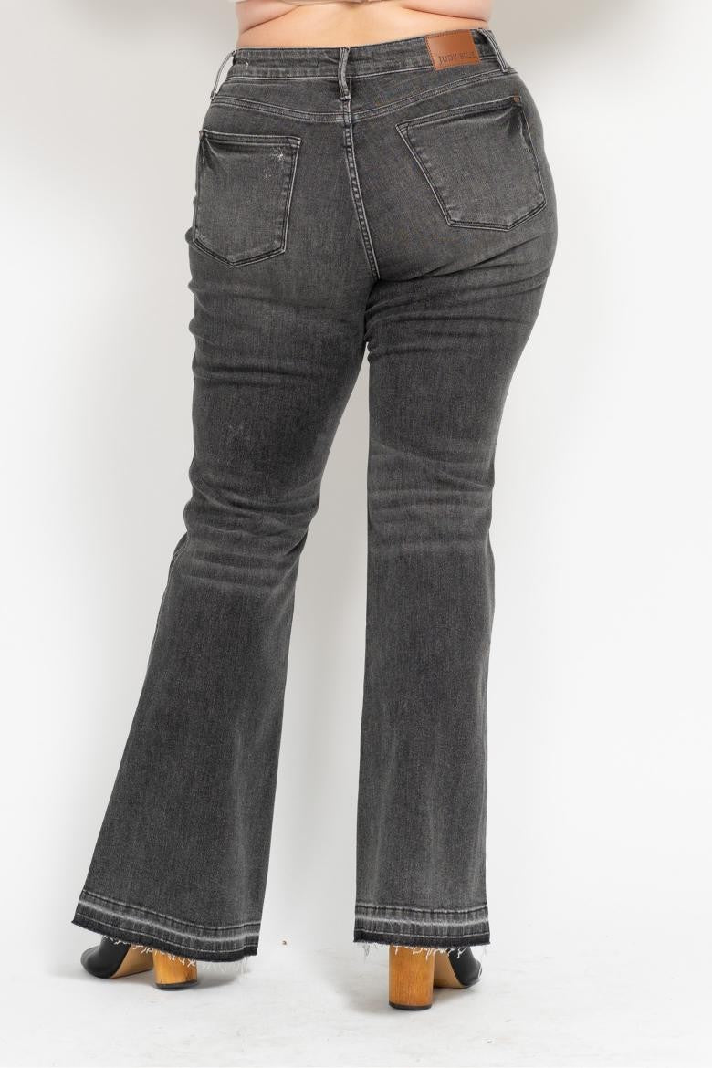 Judy Blue Mid-Rise TC Washed Grey Denim
