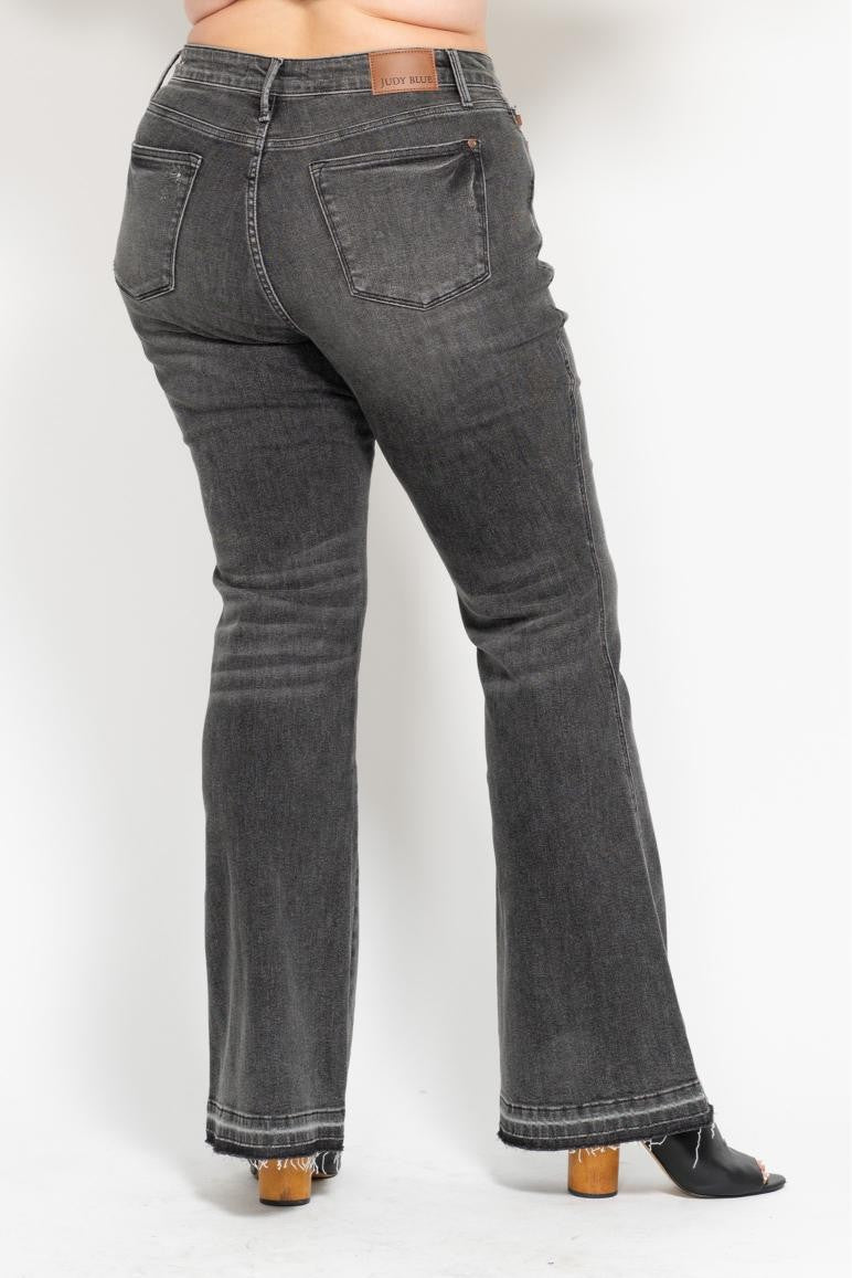 Judy Blue Mid-Rise TC Washed Grey Denim