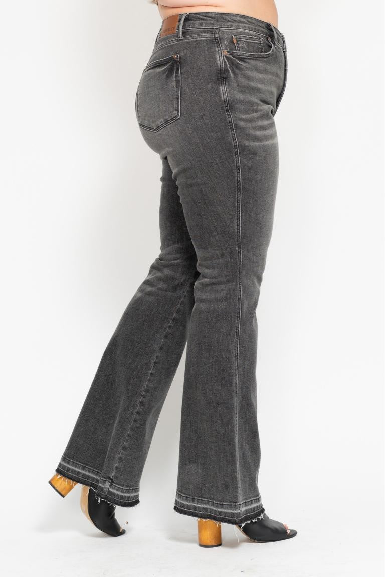 Judy Blue Mid-Rise TC Washed Grey Denim