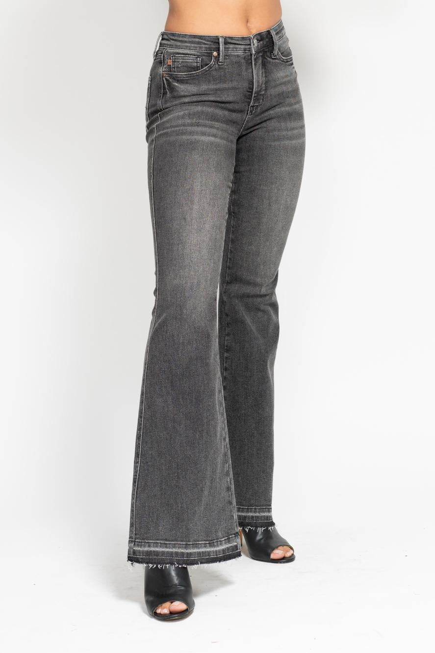 Judy Blue Mid-Rise TC Washed Grey Denim