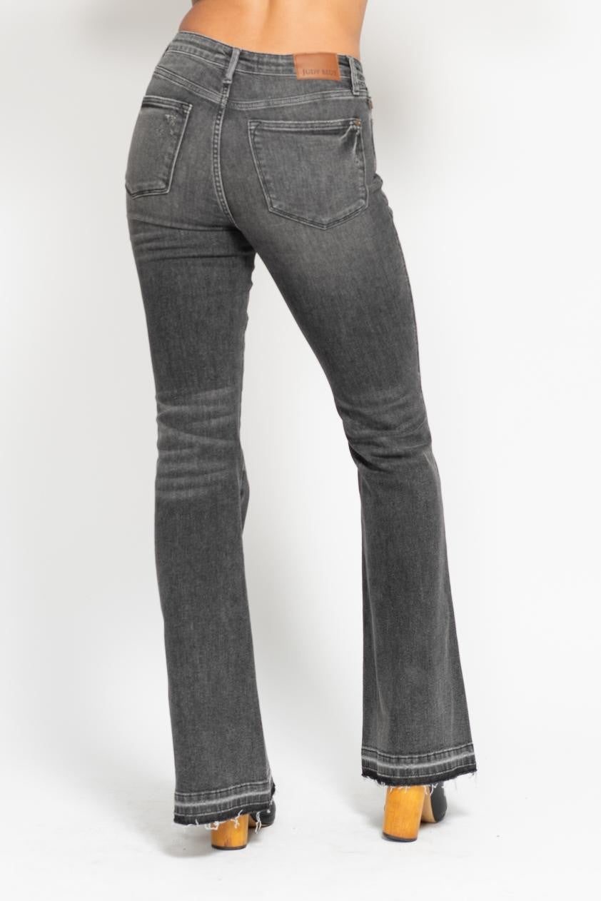 Judy Blue Mid-Rise TC Washed Grey Denim