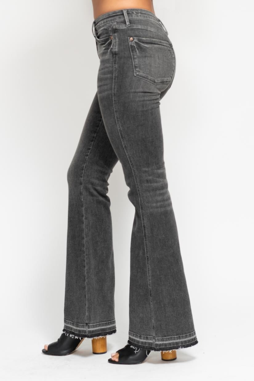 Judy Blue Mid-Rise TC Washed Grey Denim