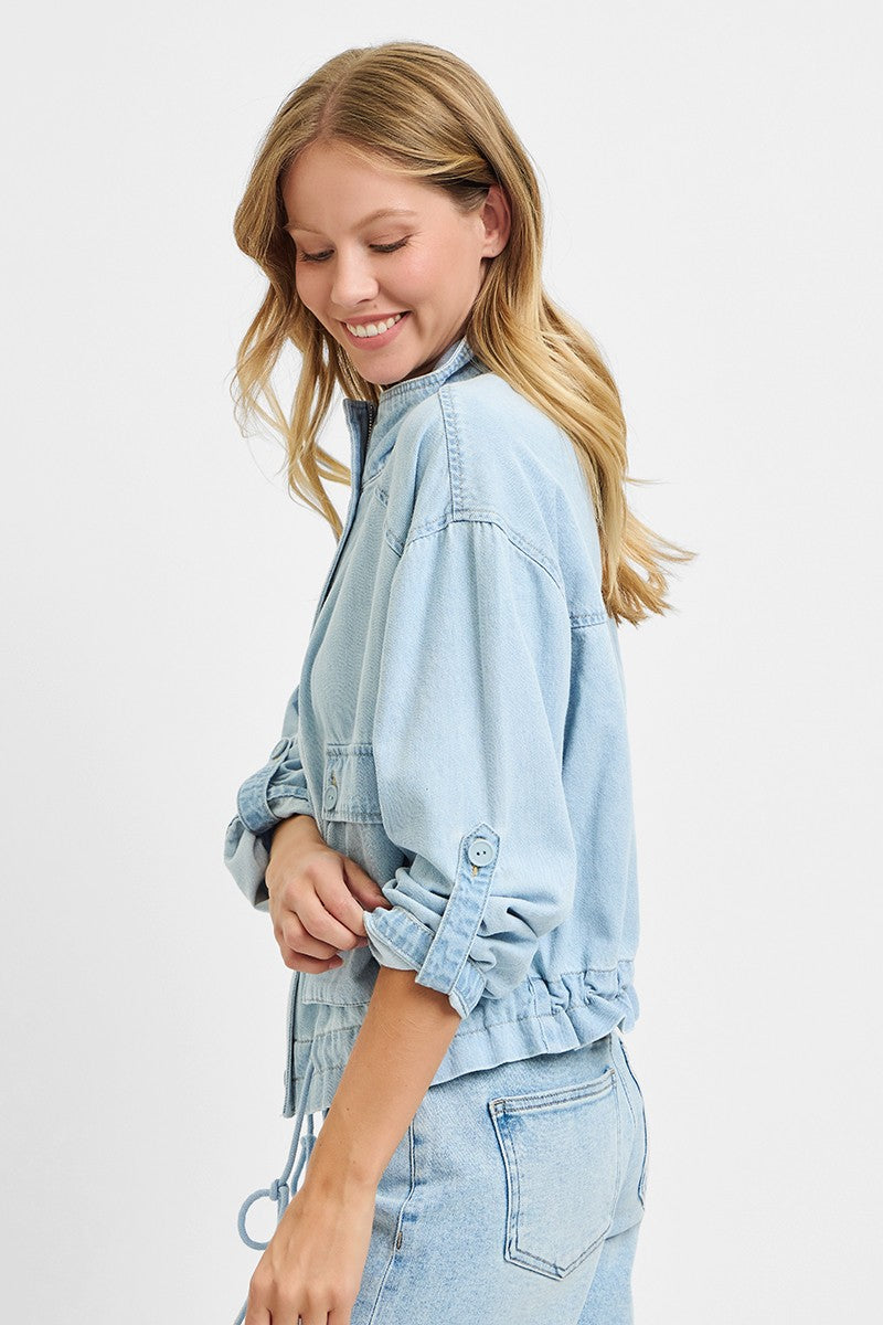 Soft Touch Cotton Cargo Jacket