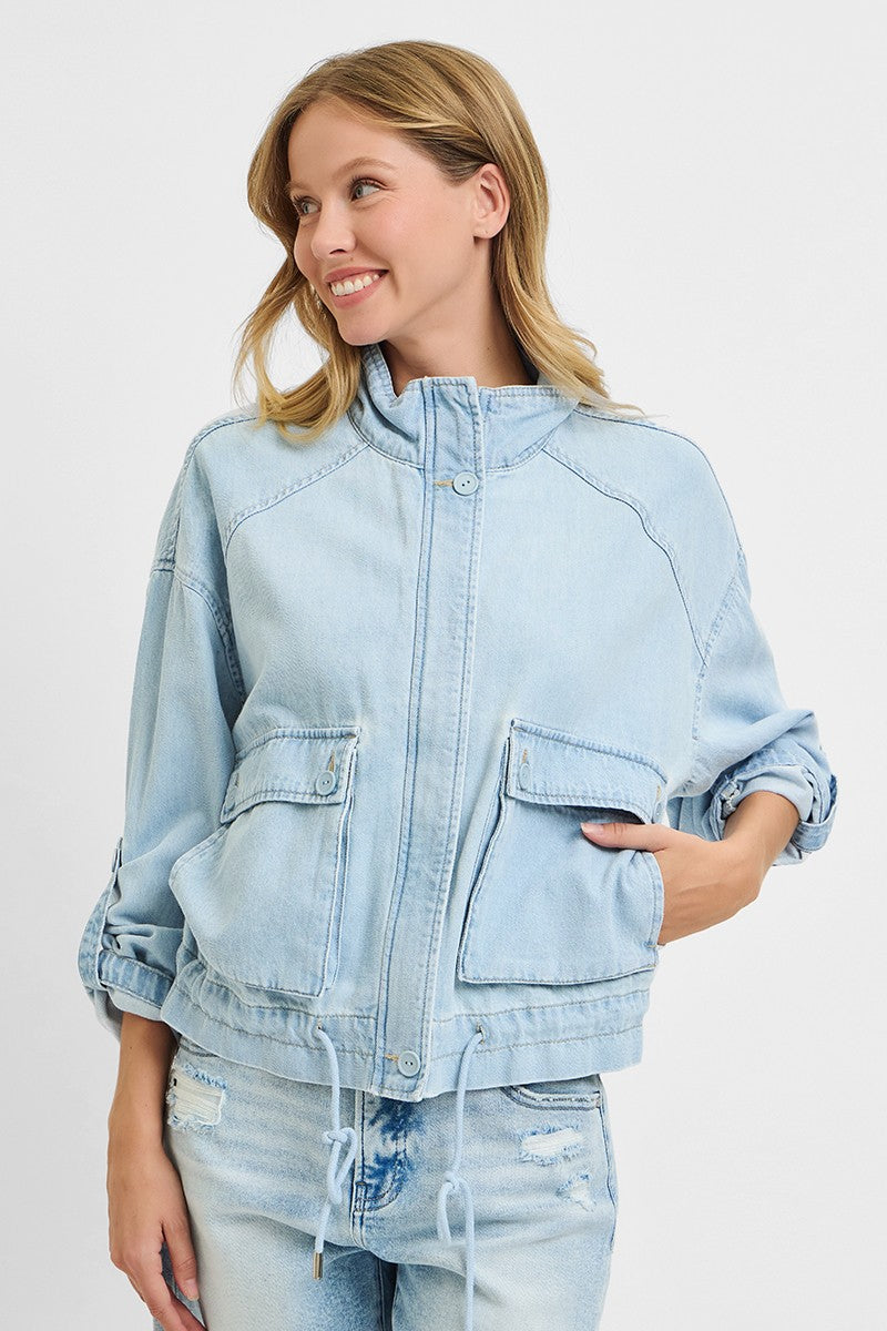 Soft Touch Cotton Cargo Jacket