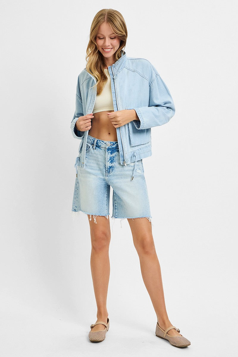 Soft Touch Cotton Cargo Jacket