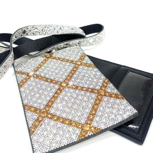 Jacqueline Kent Bling Cell Phone Bag Silver/Gold Mariners Cross
