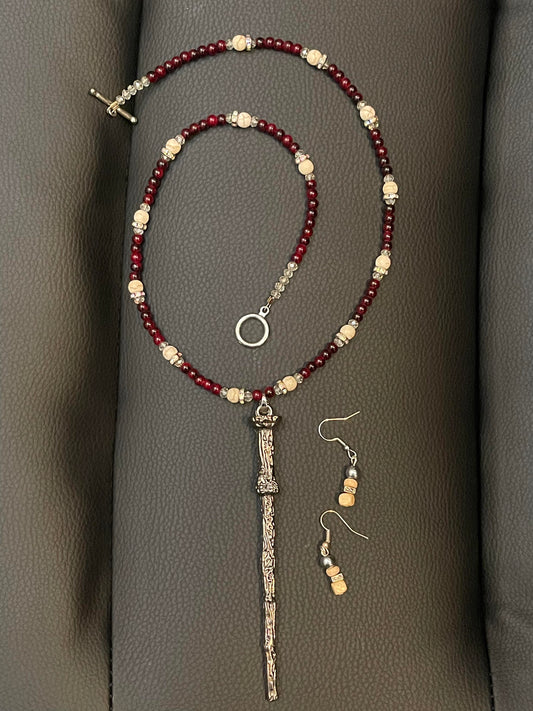 Hand Made Necklace Set- Magic Wand