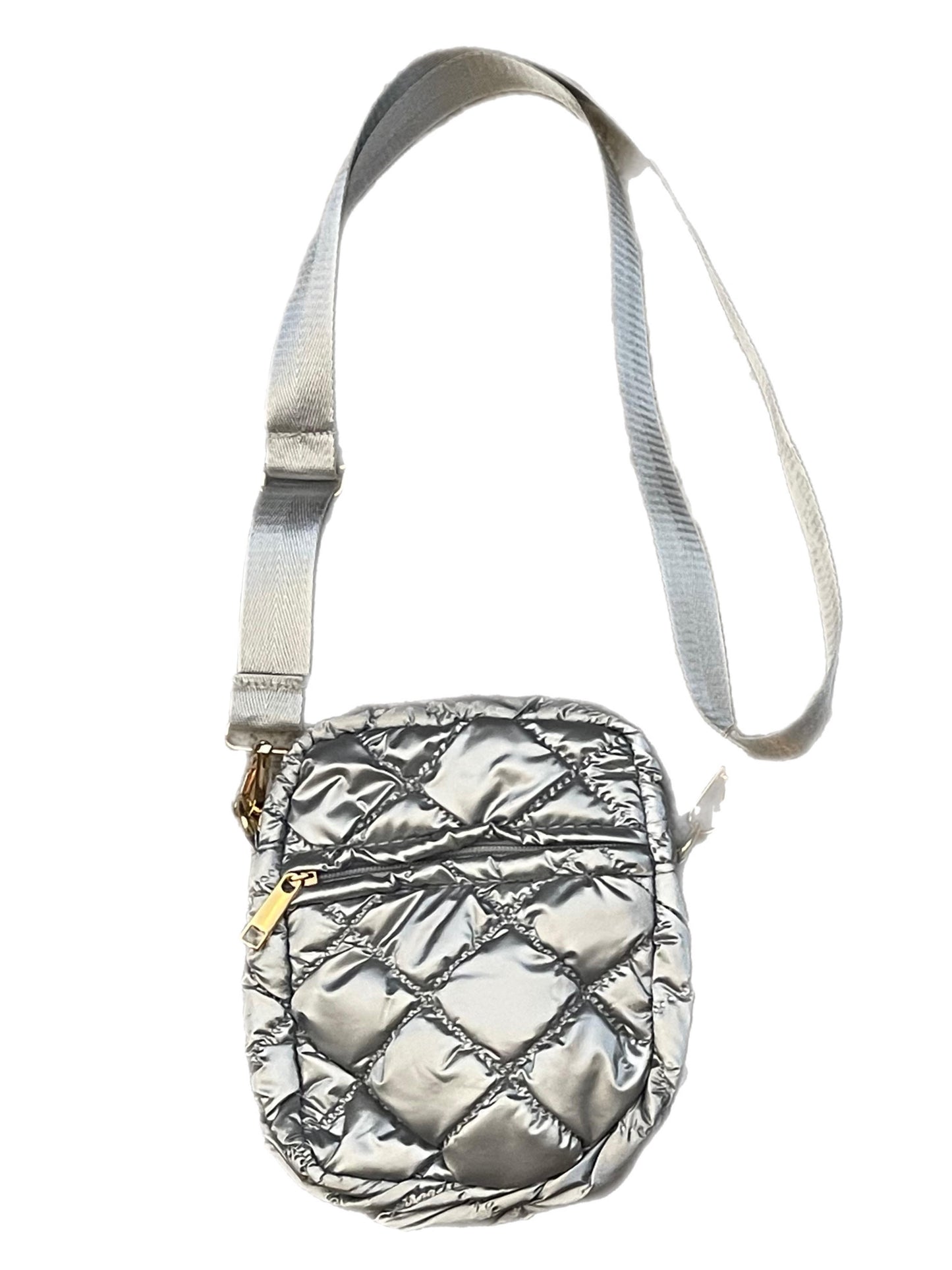 Vertical Puffer Crossbody Bag