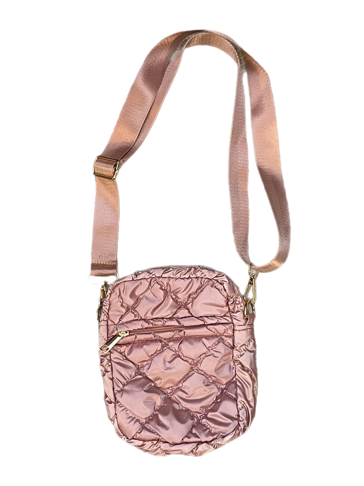 Vertical Puffer Crossbody Bag