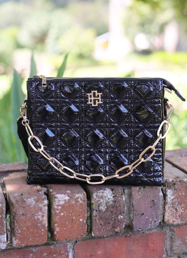 Ariana Crossbody Black Patent