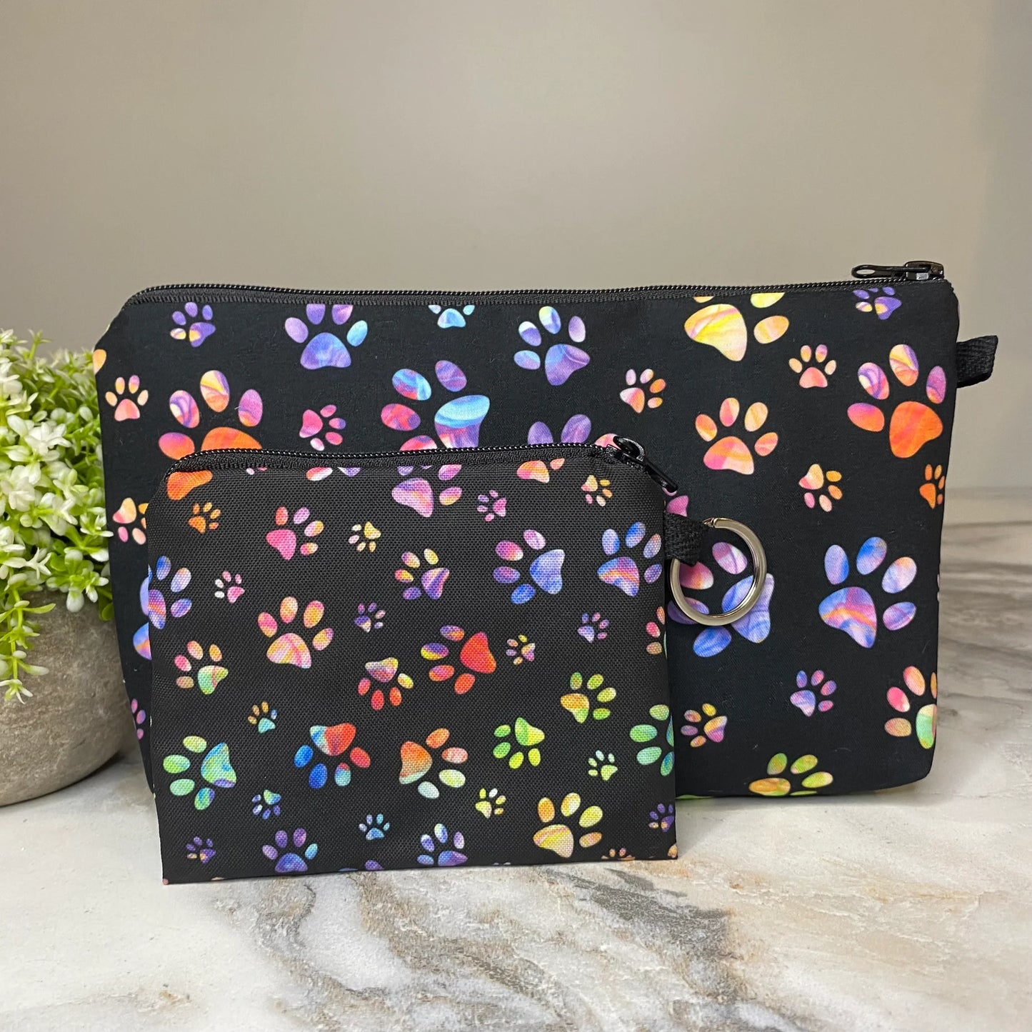 Paw Print Pouch Set