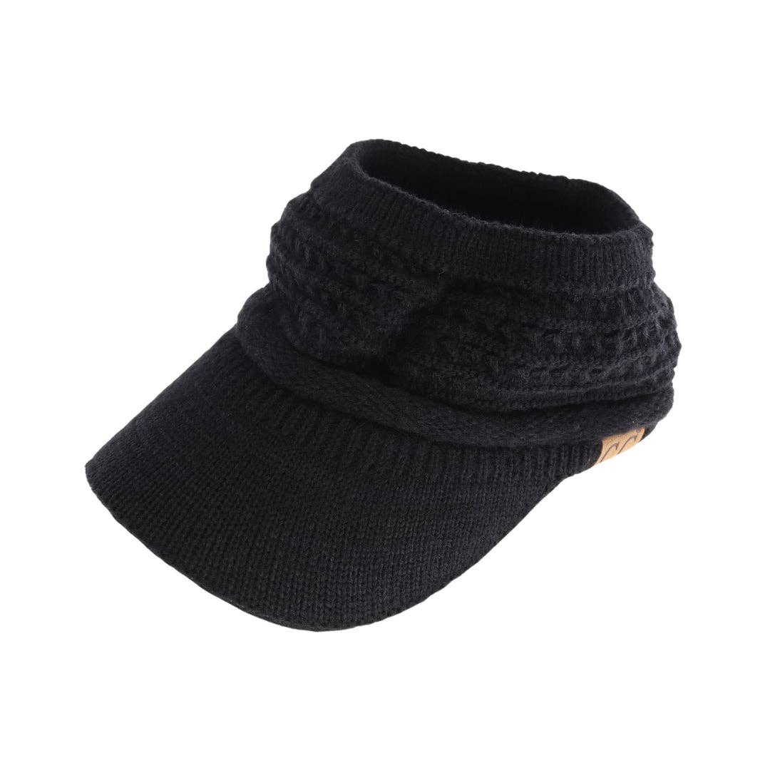 Knit Visor Hat