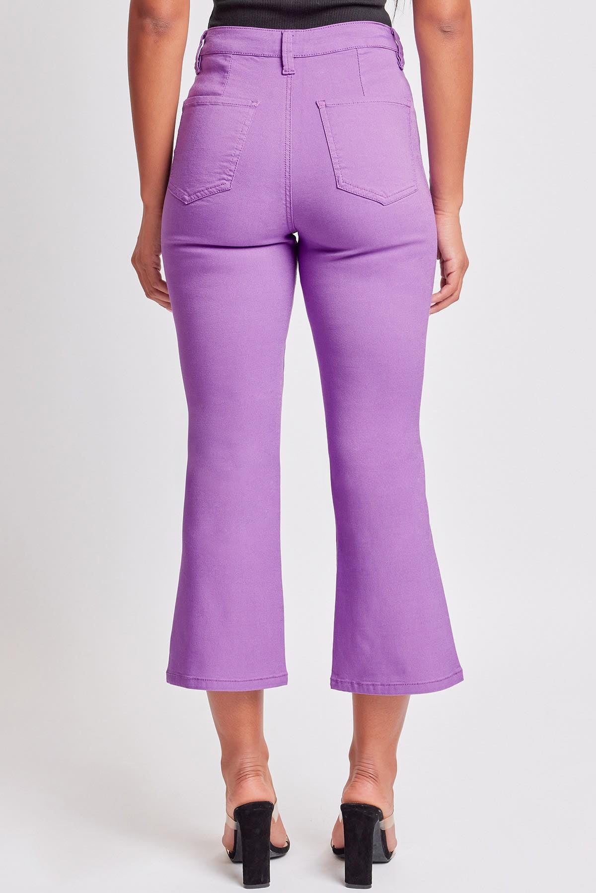 Crop Kick Flare Pant in Lilac