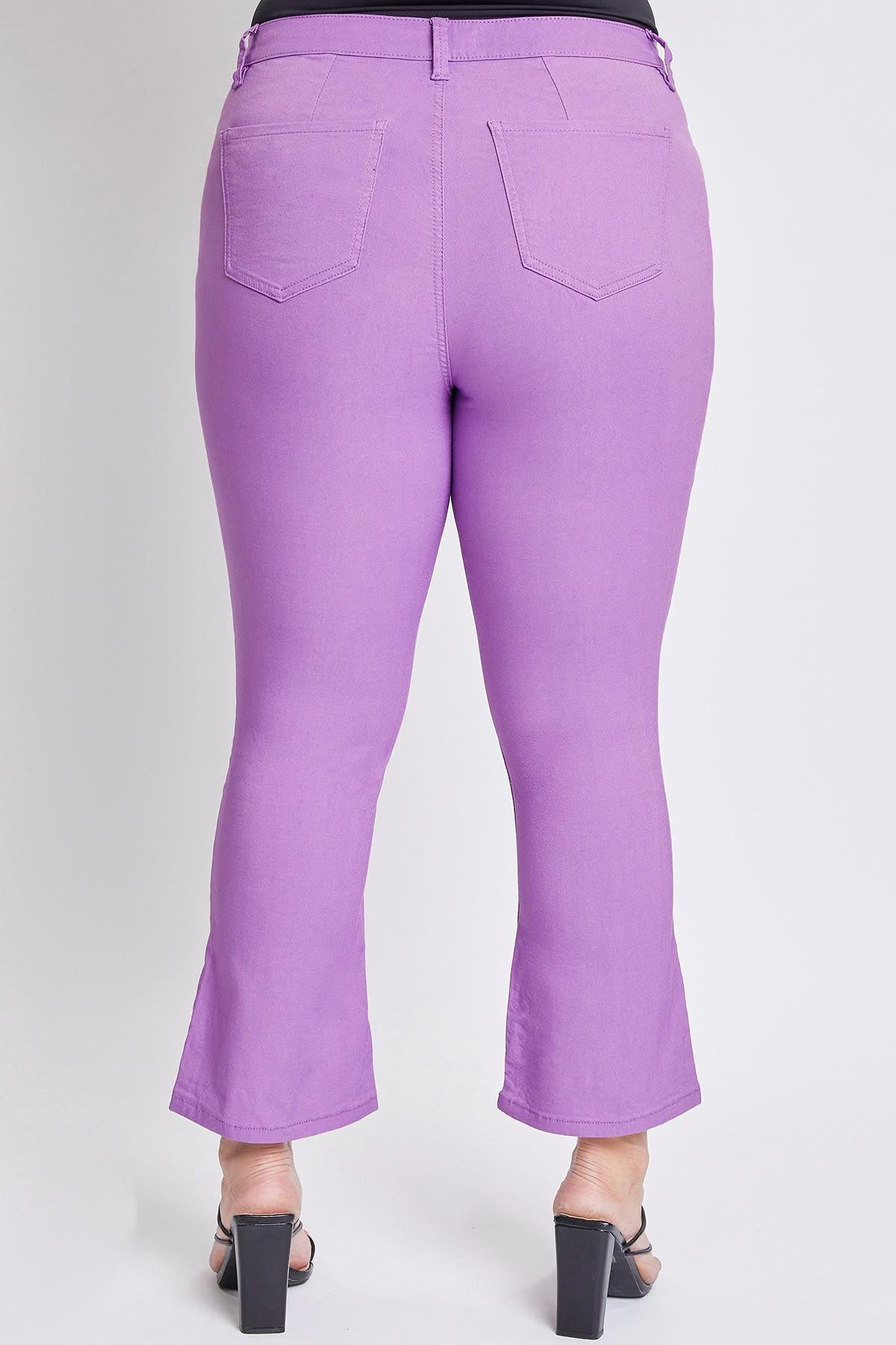 Crop Kick Flare Pant in Lilac