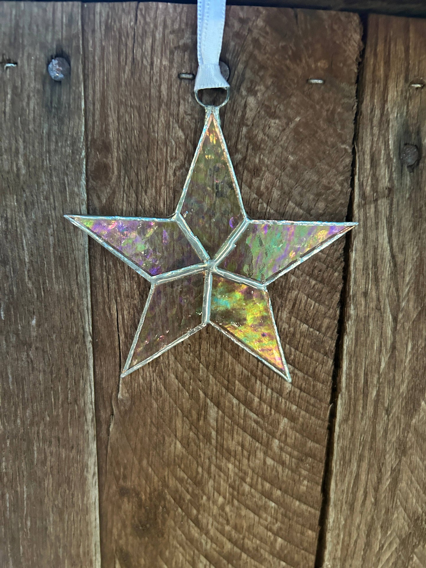 Police Officer Stained Glass Star