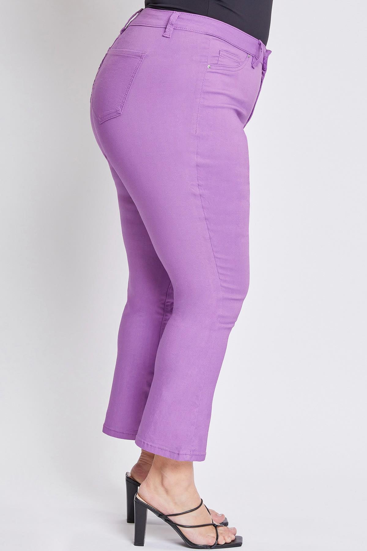 Crop Kick Flare Pant in Lilac