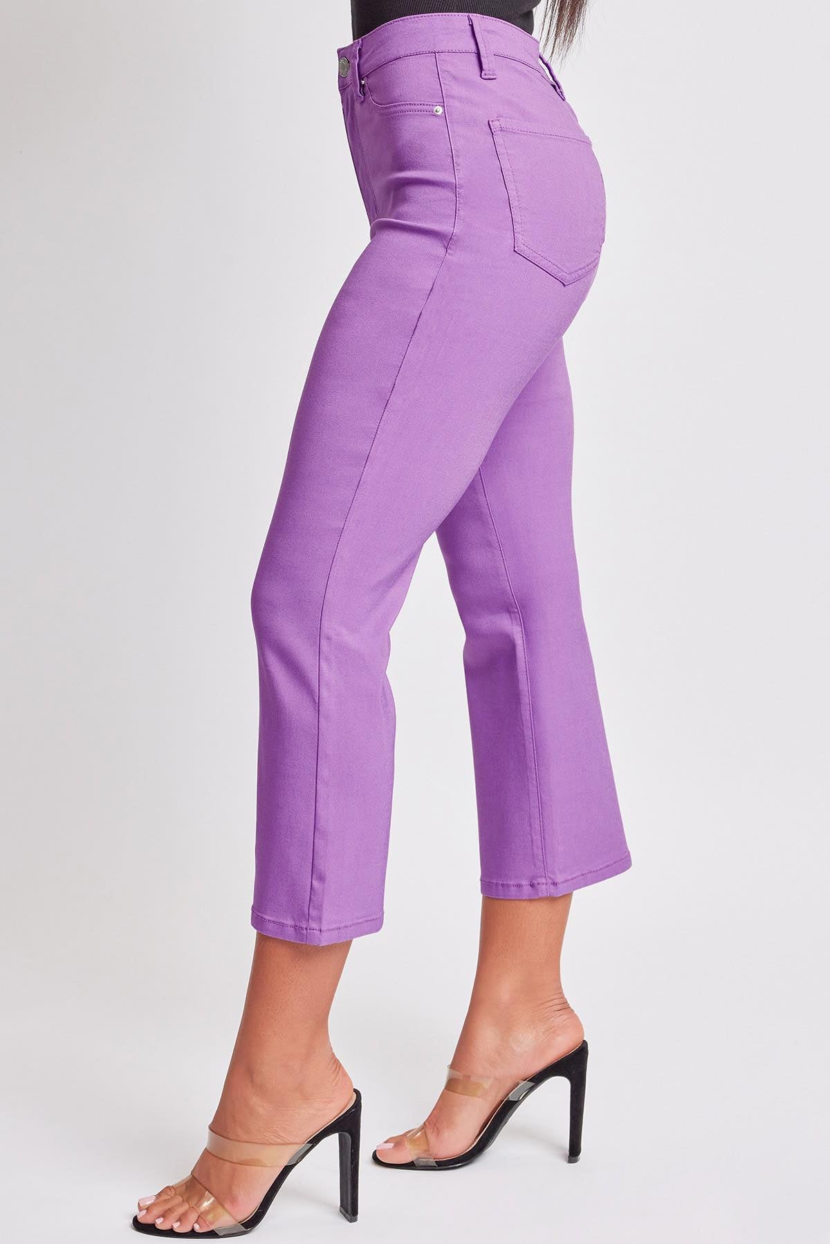 Crop Kick Flare Pant in Lilac