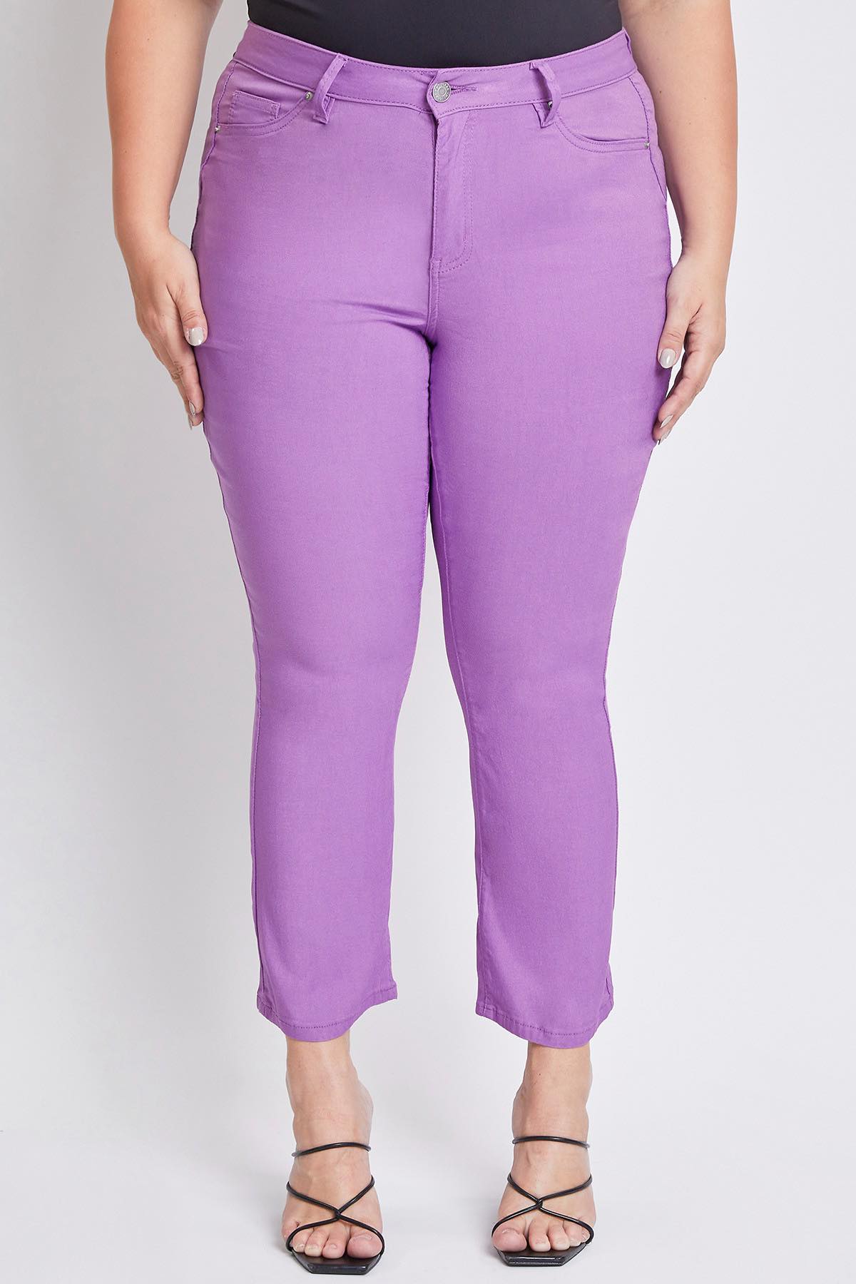 Crop Kick Flare Pant in Lilac