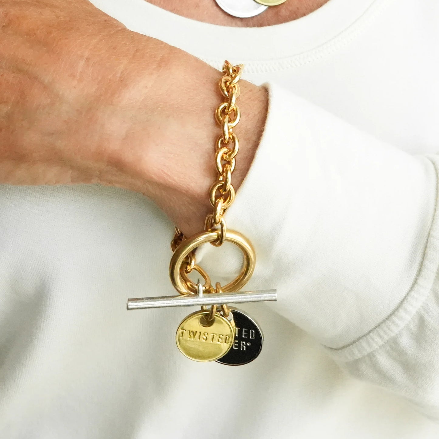 Twisted Toggle Bracelet