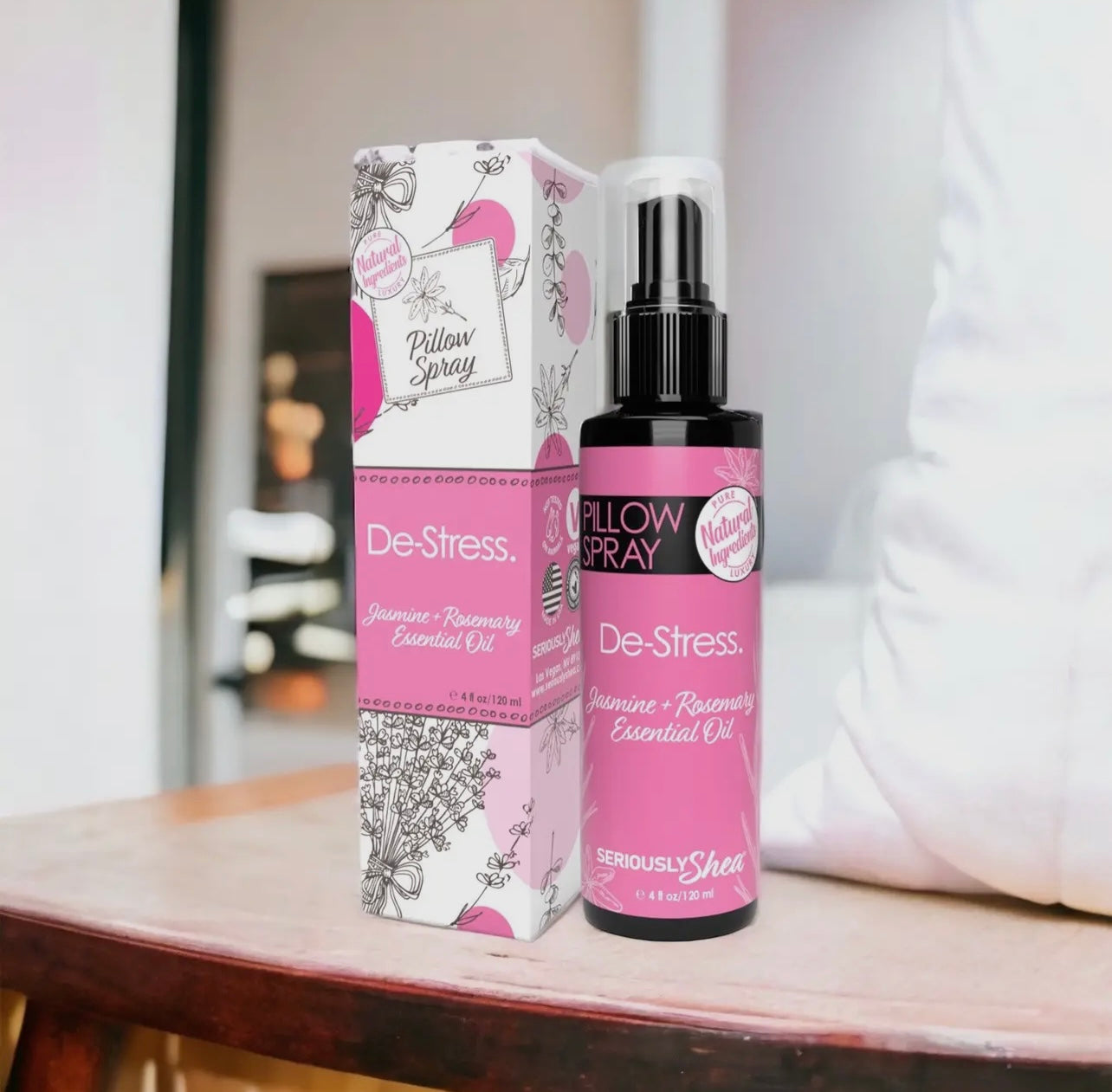 Pillow Spray - Jasmine & Rosemary (De-Stress)