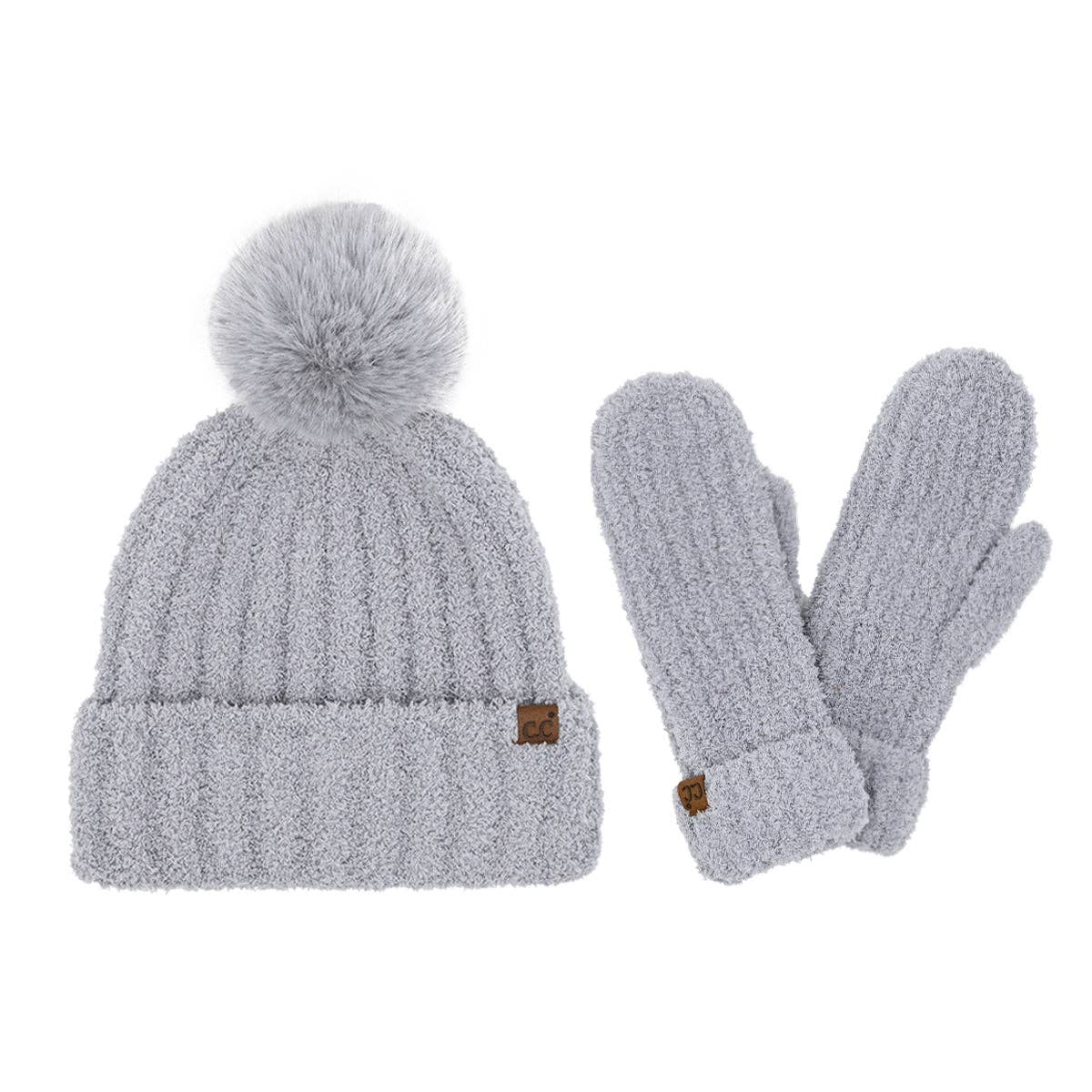 Cozy Yarn Hat and Mitten Set