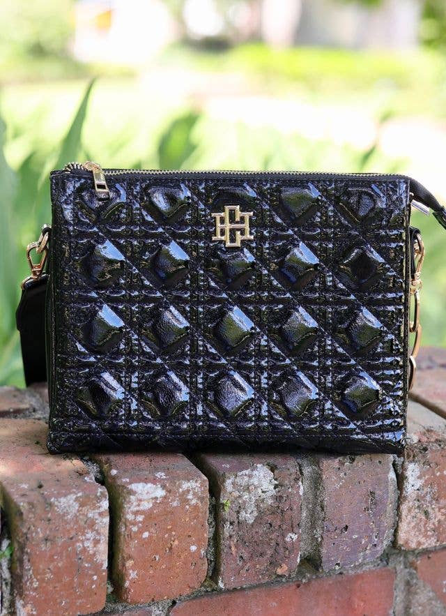 Ariana Crossbody Black Patent