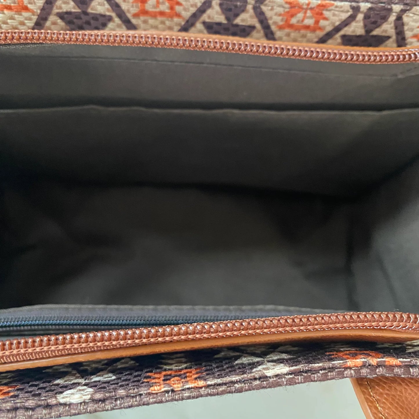 Arizona Tote Bag & Card Wallet in Orange & Turquoise