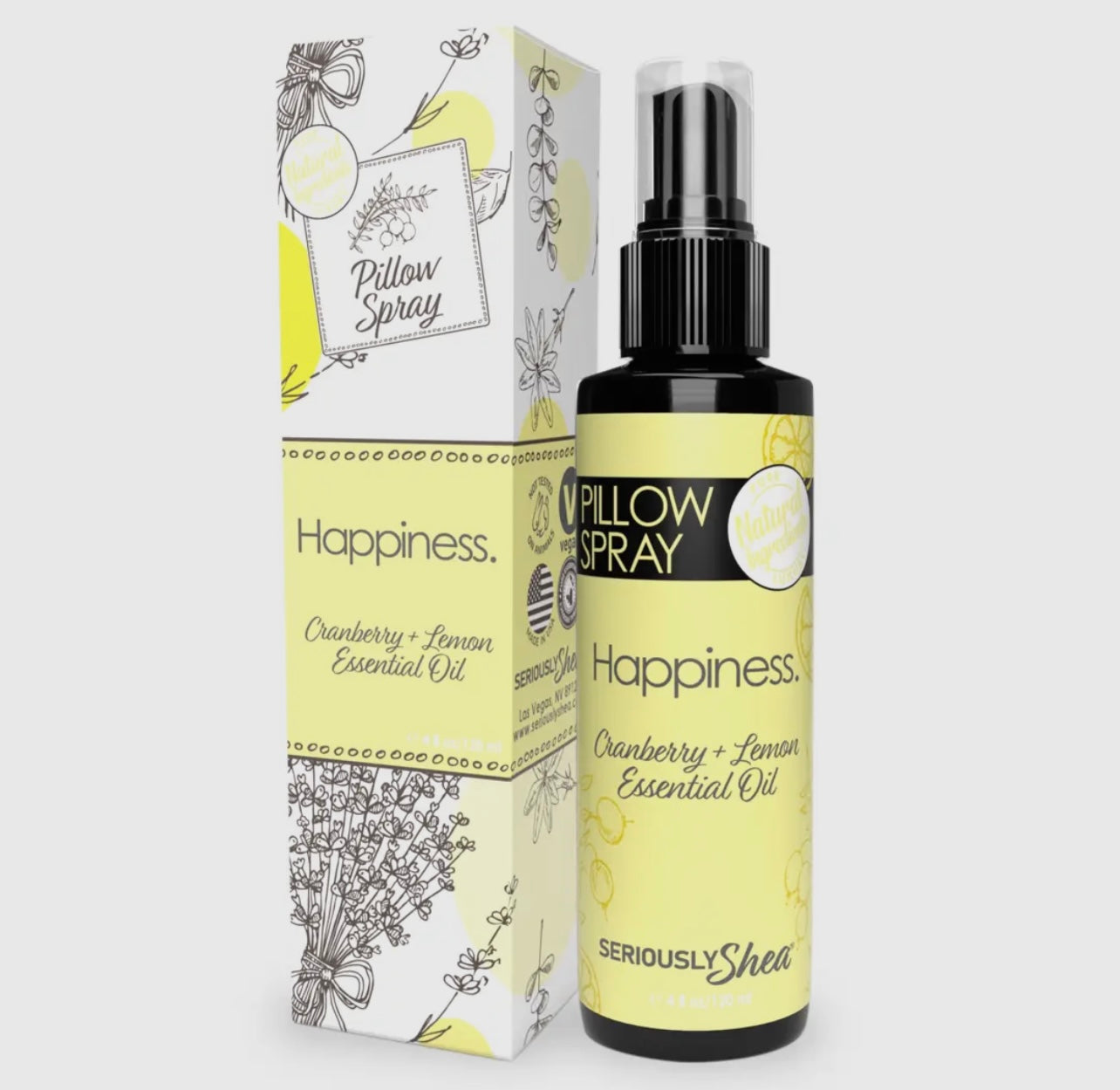 Pillow Spray - Cranberry & Lemon (Happiness)
