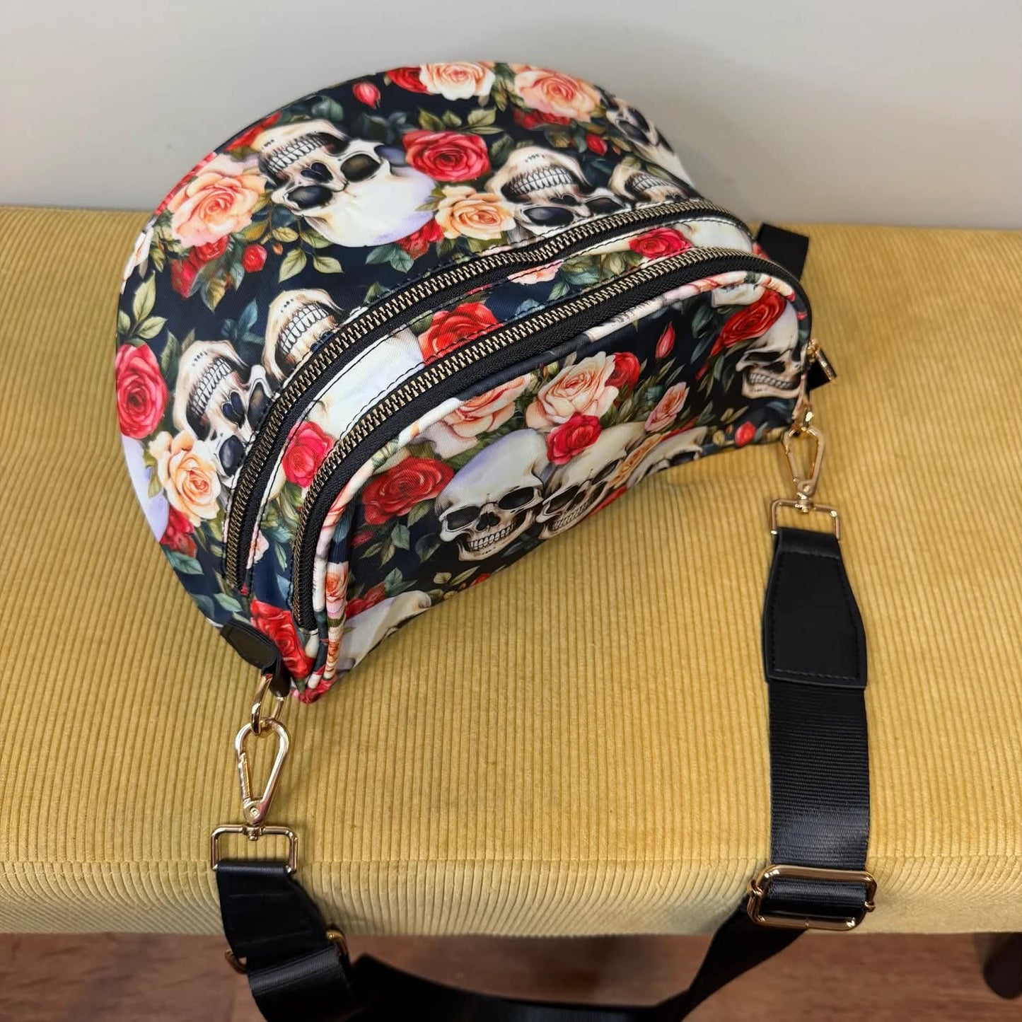 Skulls & Roses Crossbody Bag