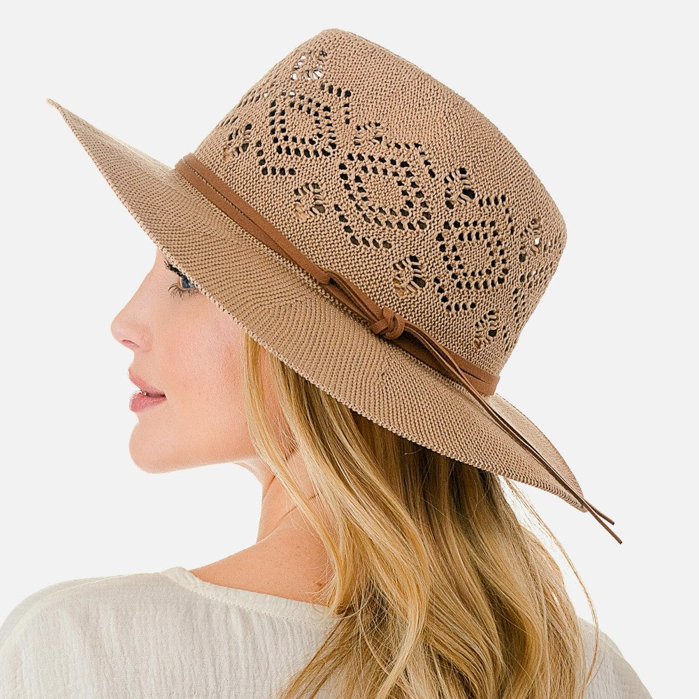 Diamond Cut Out Sun Hat