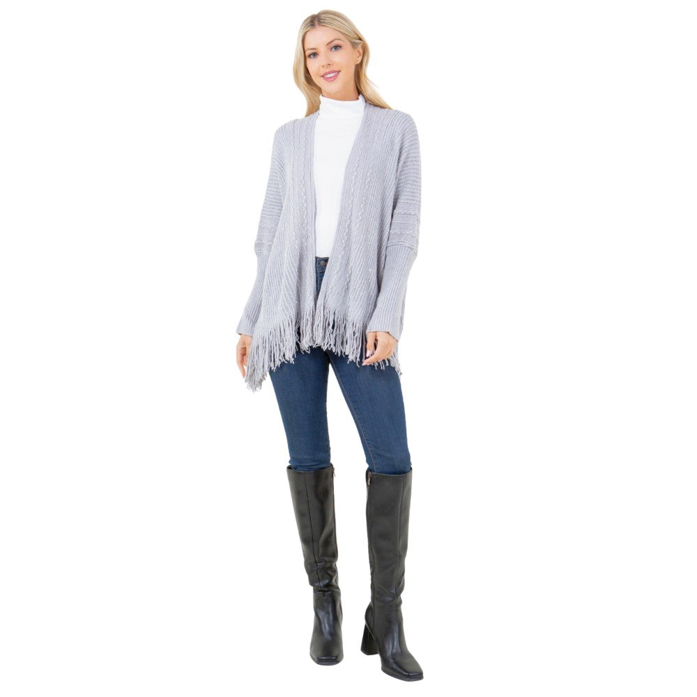Silver Fringe Cardigan