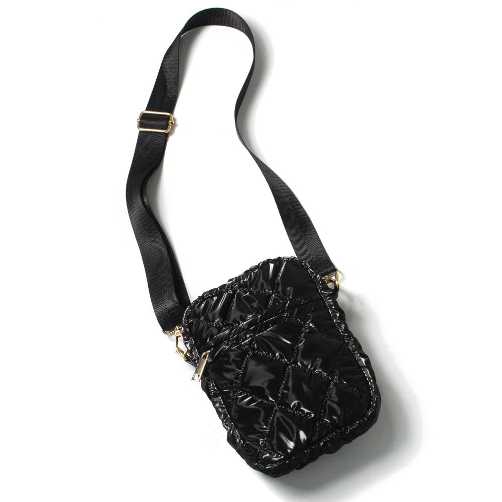 Vertical Puffer Crossbody Bag