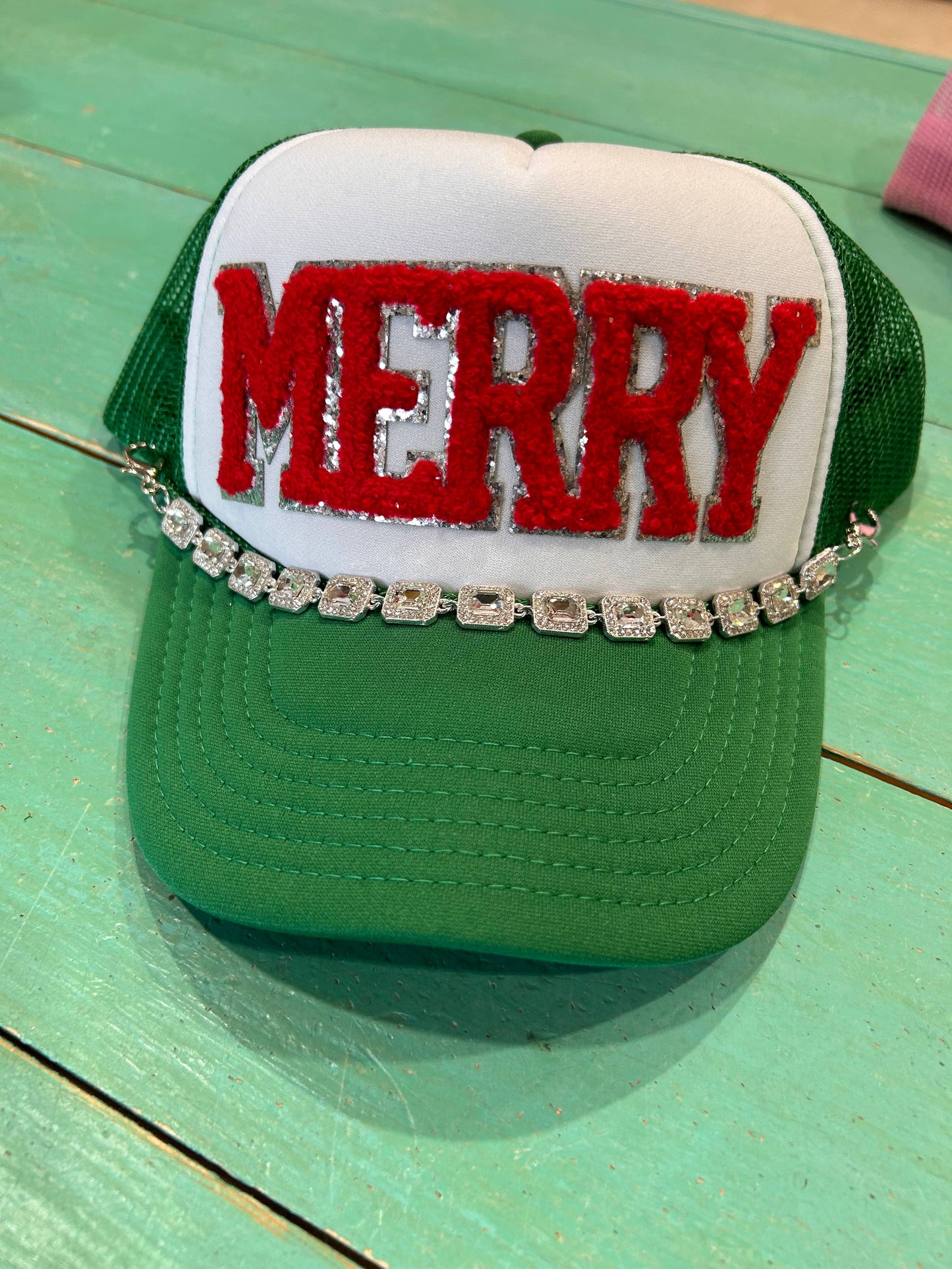 Chenille Merry Trucker Hat