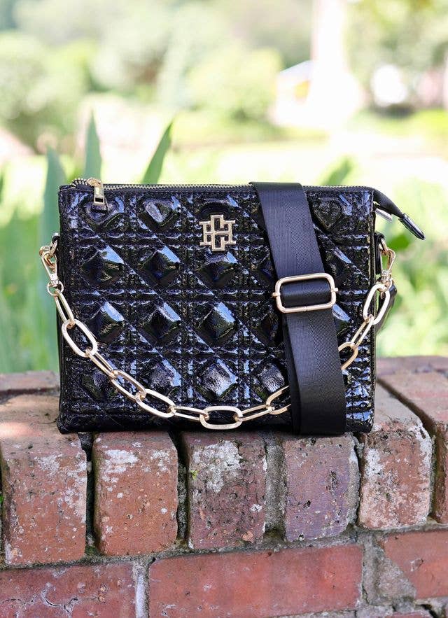 Ariana Crossbody Black Patent