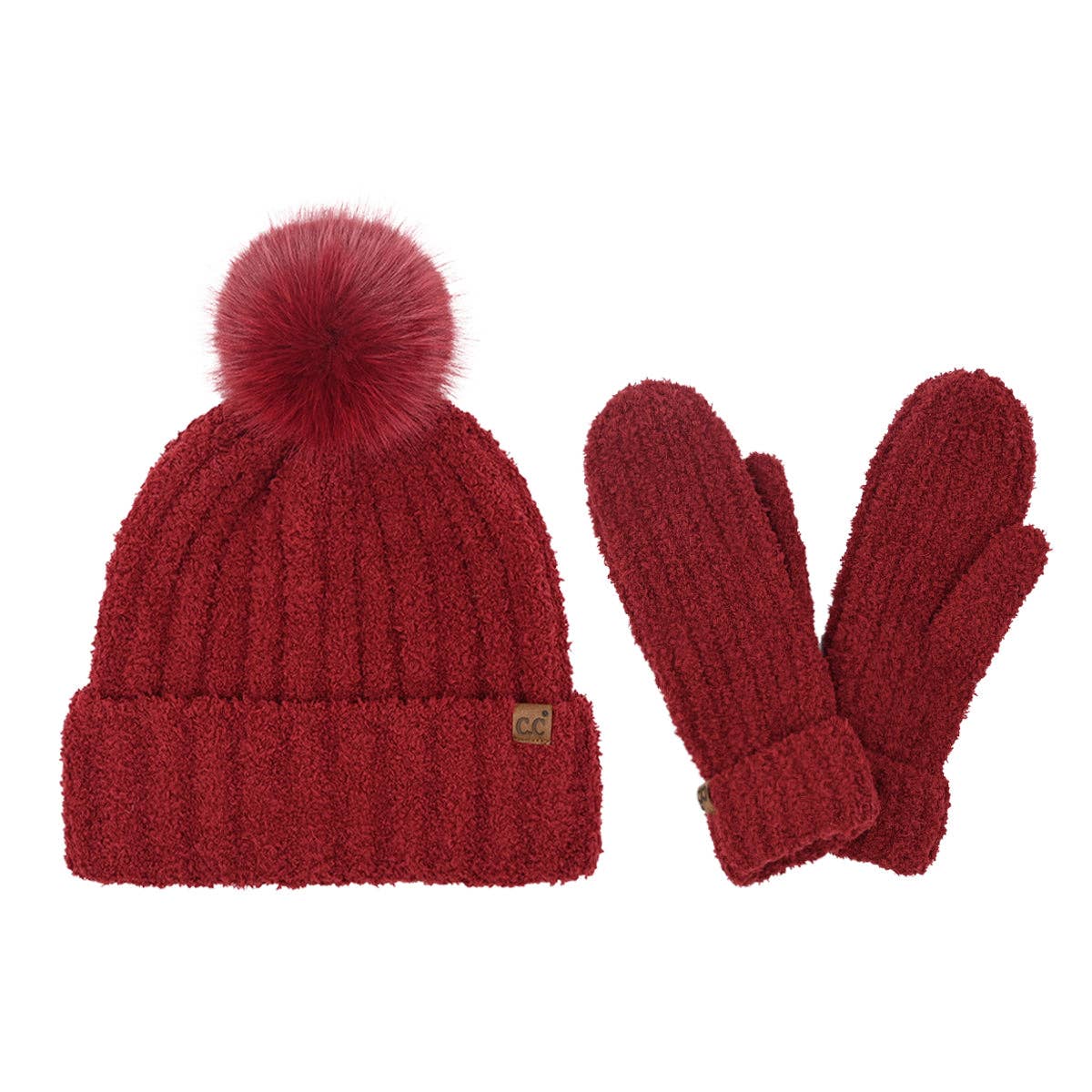Cozy Yarn Hat and Mitten Set