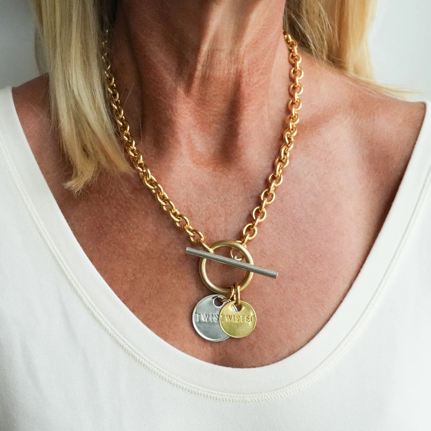 Twisted Toggle Necklace