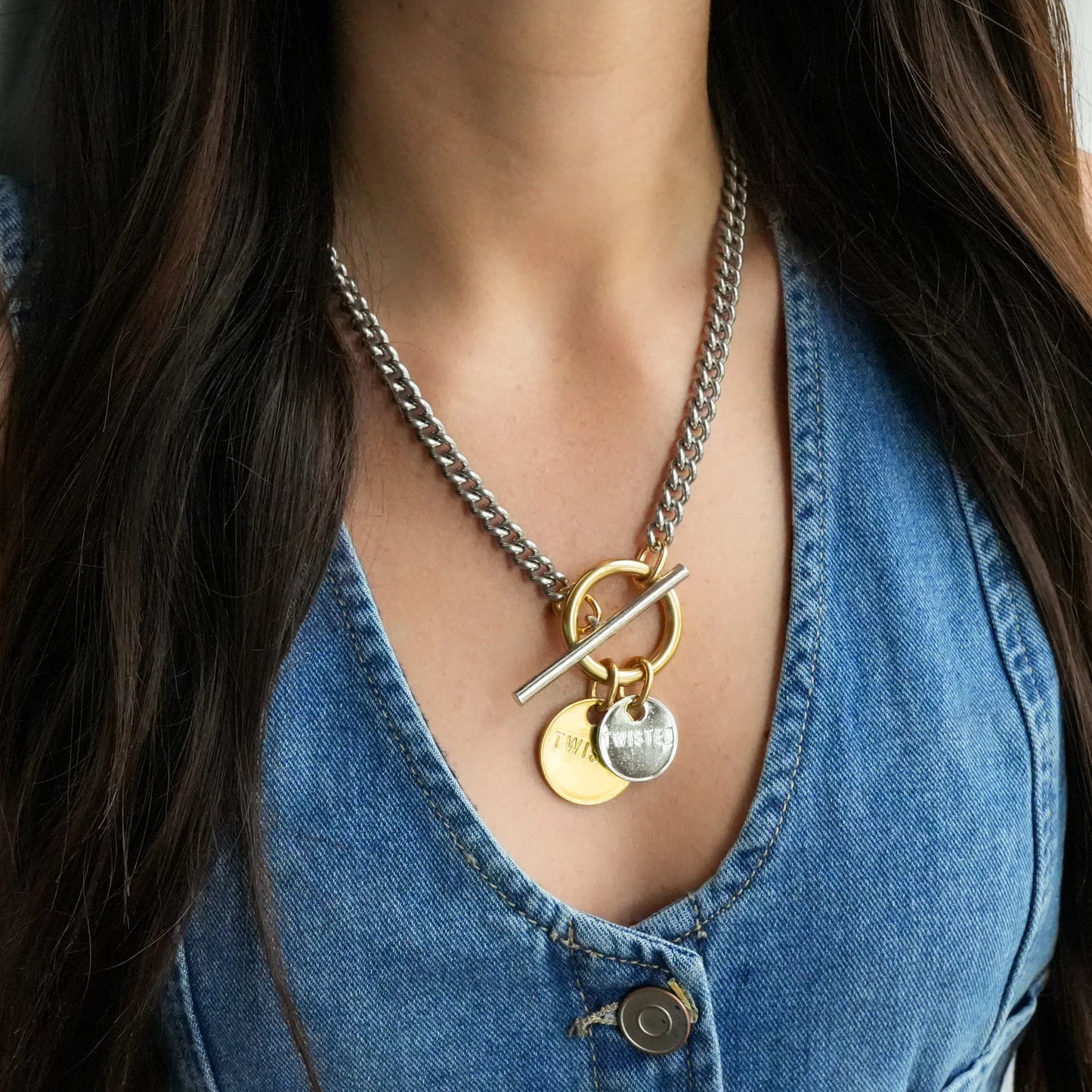Twisted Toggle Necklace