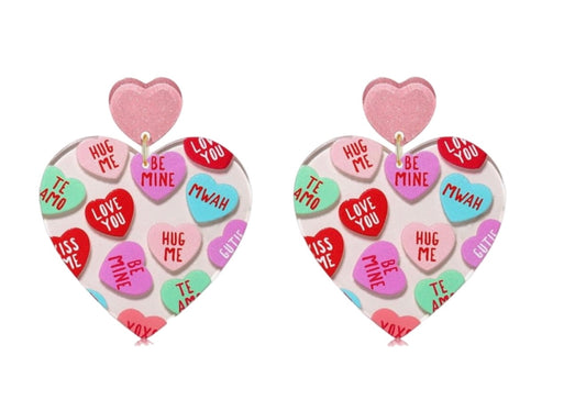 Conversation Heart Earrings