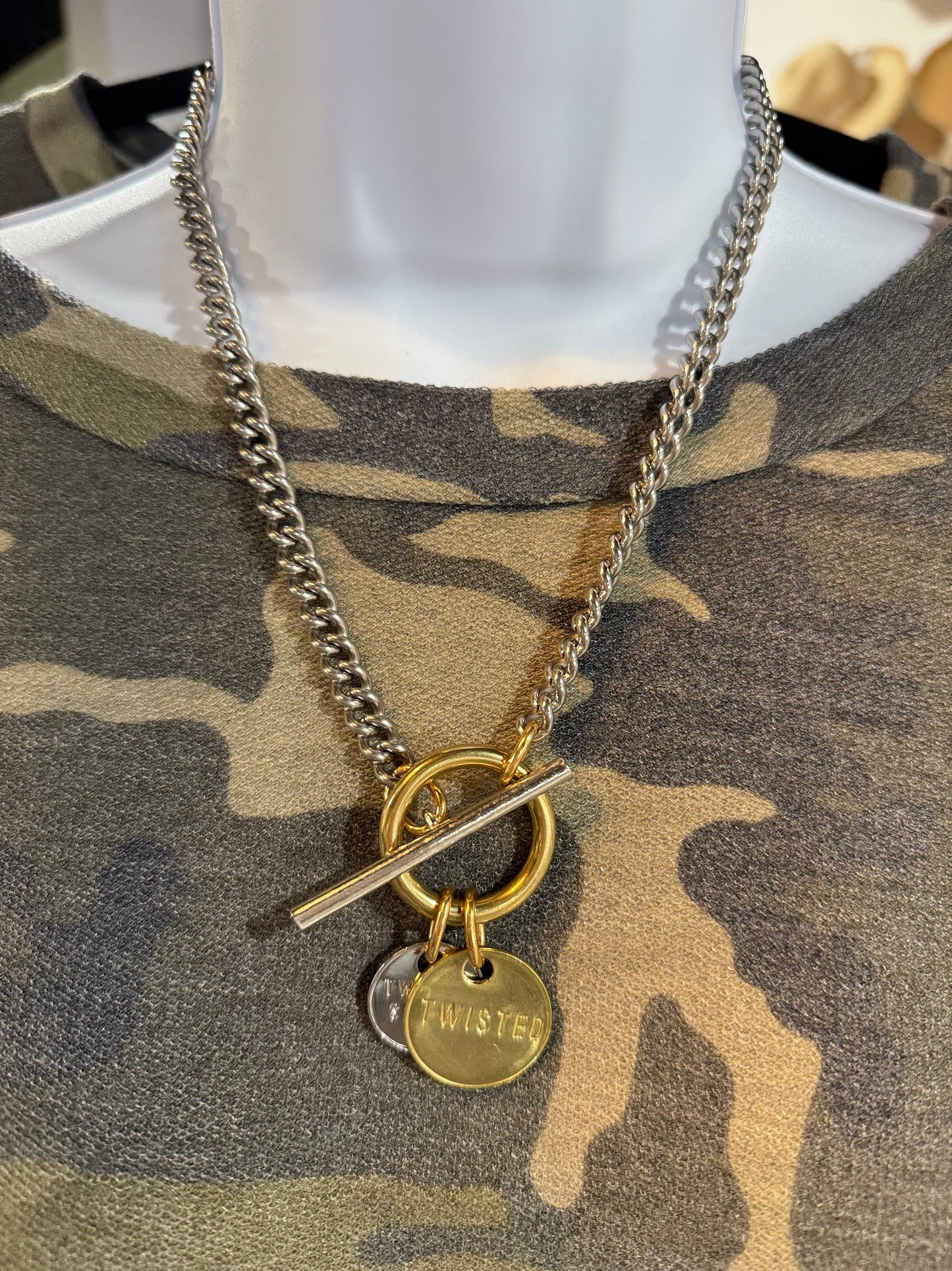 Twisted Toggle Necklace
