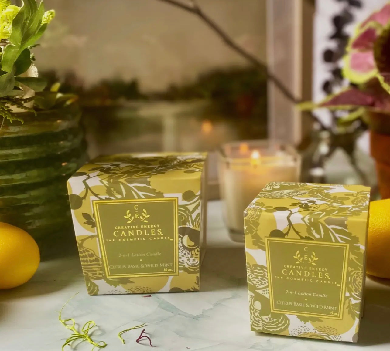 Creative Energy 2+1 Lotion Candle Citrus Basil & Wild Mint